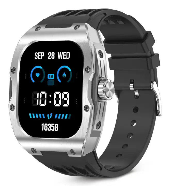 Smartwatch Hero, Pantalla AMOLED 1,95", Aut. 7 días, Modos deporte y salud, Asistentes de voz, IP68, Negro