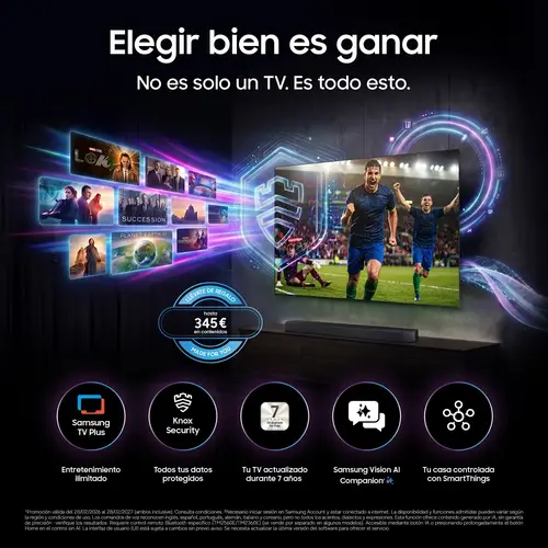 TV 55" Mini LED M73H 4K Vision AI Smart TV 2026 - Imagen 6