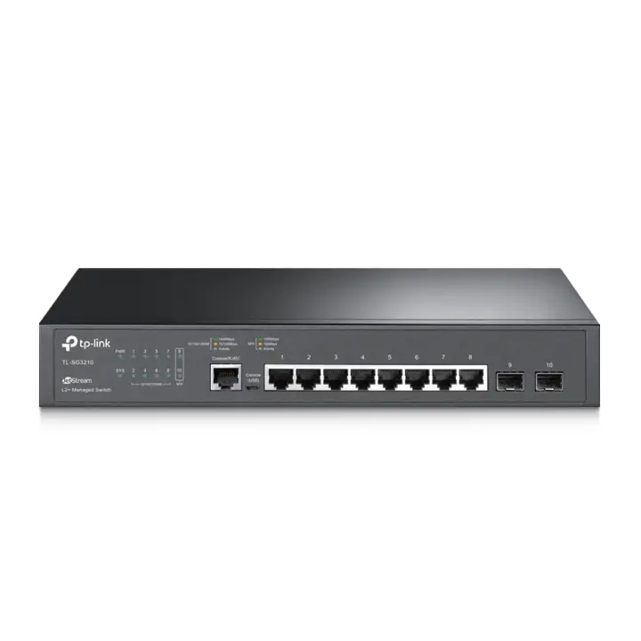 JetStream TL-SG3210 switch Gestionado L2/L3 Gigabit Ethernet (10/100/1000) 1U Negro