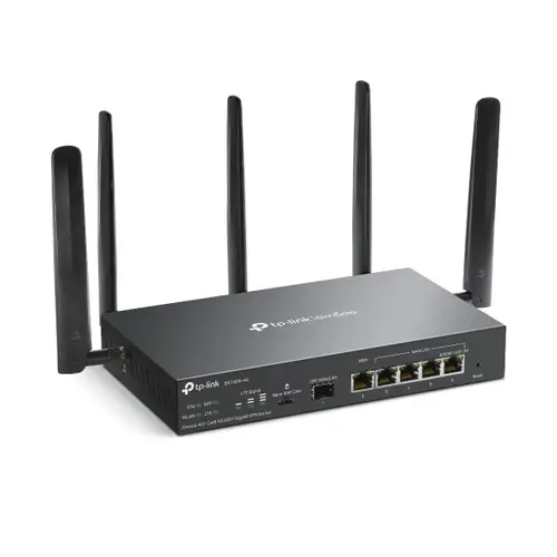 Omada ER706W-4G router inalámbrico Gigabit Ethernet Doble banda (2,4 GHz / 5 GHz) Negro - Imagen 3