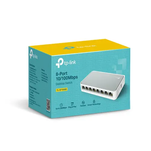 TL-SF1008D switch No administrado Fast Ethernet (10/100) Blanco - Imagen 3