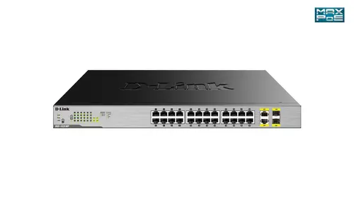 DGS-1026MP switch No administrado Gigabit Ethernet (10/100/1000) Energía sobre Ethernet (PoE) Negro, Gris - Imagen 1