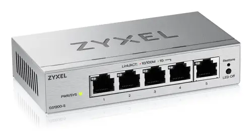 GS1200-5V3 Gestionado L2 Gigabit Ethernet (10/100/1000) Escritorio Gris - Imagen 2