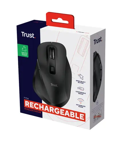 Fyda ratón Oficina mano derecha RF Wireless + USB Type-A Óptico 2400 DPI - Imagen 6