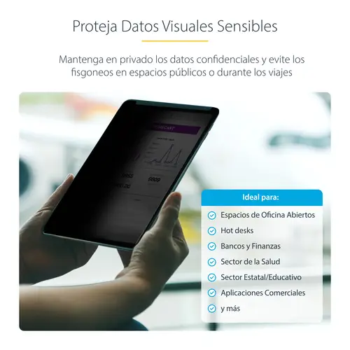 Filtro de Privacidad Táctil de 4 Vías para Orientación Horizontal/Vertical +/-30&deg  Anti Luz Azul (51%) Antirreflejo para iPad Pro de 11 Pulgadas - Imagen 11