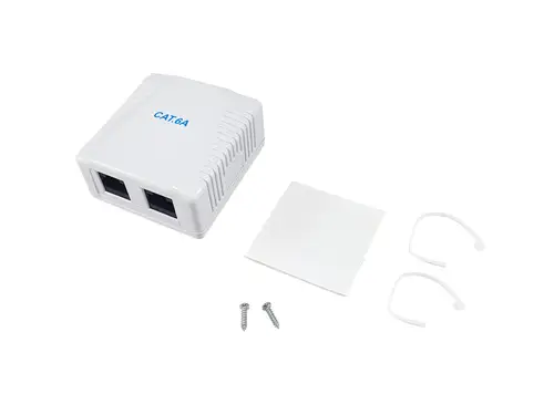 235216 caja de tomacorriente RJ-45 Blanco - Imagen 4