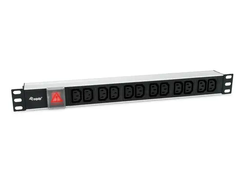 333318 unidad de distribución de energía (PDU) 12 salidas AC 1U Negro, Plata - Imagen 1