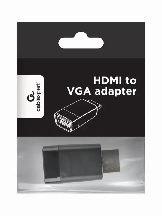 A-HDMI-VGA-001 cambiador de género para cable Negro