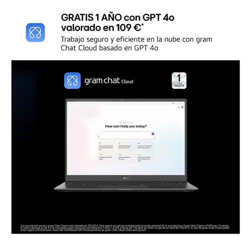 Gram Pro 16Z90TS-G.AU99B ordenador portatil Copilot+ PC Intel Core Ultra 9 288V Portátil 40,6 cm (16") 2.5K 32 GB LPDDR5x-SDRAM 1 TB SSD Wi-Fi 7 (802.11be) Windows 11 Home Gris - Imagen 6