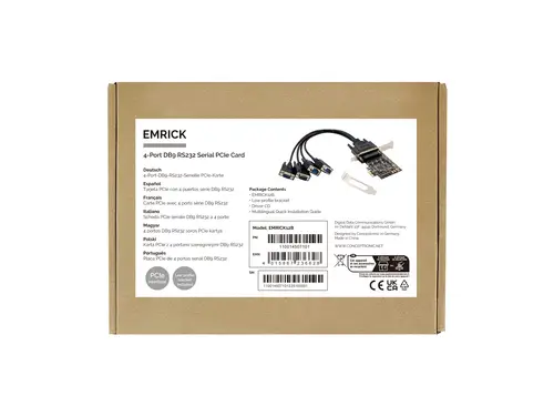 EMRICK12B tarjeta y adaptador de interfaz Interno RS-232 - Imagen 3