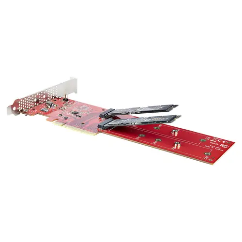Tarjeta PCIe Adaptadora para 2 SSDs M.2, PCI Express x8 o x16 a NVMe Doble o SSDs M.2 AHCI, PCI Express 4.0, 7,8Gbps por Unidad con Bifurcación - Windows o Linux - Imagen 7