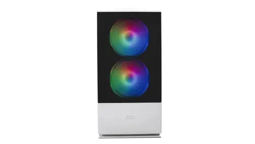 MCZW, Caja PC Compacta Premium, MicroATX, Panel+Frontal Mesh, Blanco - Imagen 3