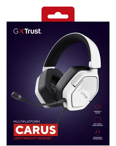 GXT492W Carus Auriculares Alámbrico Diadema Juego Blanco - Imagen 9