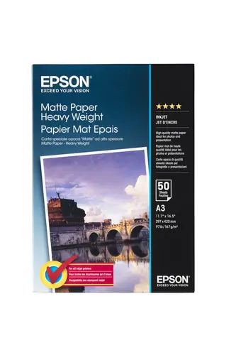 Matte Paper Heavy Weight, DIN A3, 167 g/m², 50 hojas - Imagen 1