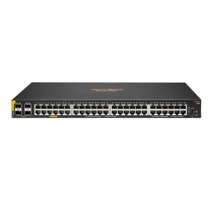 Aruba Networking CX 6100 48G Class4 PoE 4SFP+ 740W Gestionado L3 Gigabit Ethernet (10/100/1000) Energía sobre Ethernet (PoE) 1U