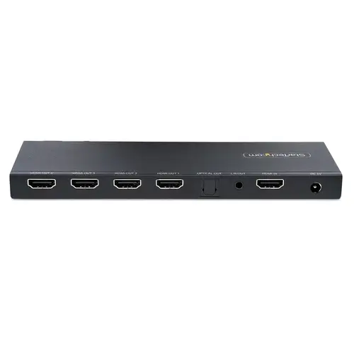 Splitter Divisor HDMI de 4 Puertos, Vídeo HDMI 2.0 de 4K a 60Hz, Multiplicador HDMI 4K con Escalador incorporado, HDMI de 1 Entrada y 4 Salidas, Audio 3,5 mm - Imagen 4