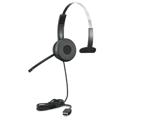 100 Mono Auriculares Alámbrico Diadema Oficina/Centro de llamadas USB tipo A Negro
