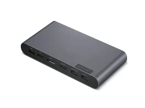 40B30090EU base para portátil y replicador de puertos 2 x USB 3.2 Gen 2 (3.1 Gen 2) Type-C Gris - Imagen 2