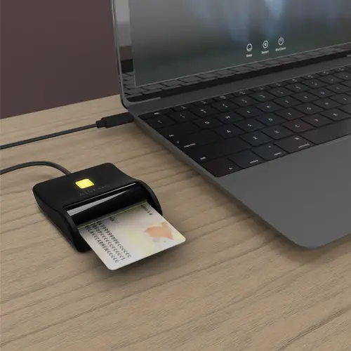 Lector De Tarjeta Inteligente DNI, USB-C, Negro - Imagen 8