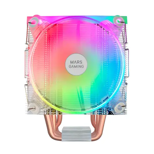 Disipador CPU Triple ARGB, 6 Heatpipes HCT, TDP 220 W, 2 Ventiladores 12 cm, MCPU66 - Imagen 2