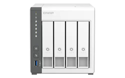 TS-433 NAS Torre ARM Cortex-A55 4 GB 0 TB QNAP QTS Blanco - Imagen 1