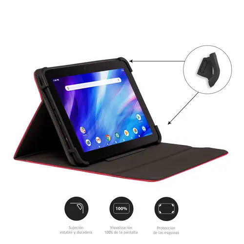FUNDA UNIVERSAL TABLET DE 9,7" 10.5" ROJA - Imagen 2