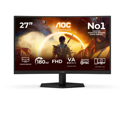 G4 27" IPS FHD 180Hz pantalla para PC 68,6 cm (27") 1920 x 1080 Pixeles Full HD LCD Negro, Rojo - Imagen 2