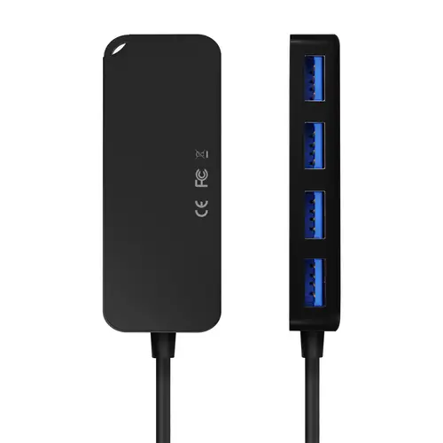 Hub USB 3.1 USB-C, USB-C/M-4x Tipo A/H, Negro, 15cm - Imagen 3