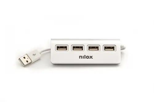 HUB sobremesa de aluminio con 4 puertos USB 2.0 - Imagen 1
