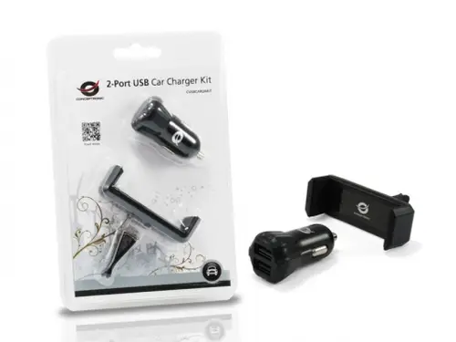 CUSBCAR2AKIT cargador de dispositivo móvil Negro Auto - Imagen 3