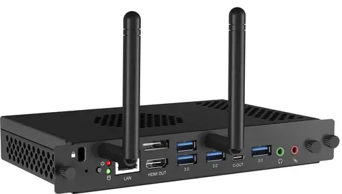 OPC51204BC-1 PCs/estación de trabajo Intel® Core i5 i5-12450H 8 GB DDR4-SDRAM 256 GB SSD Windows 11 IoT Enterprise Mini PC Negro - Imagen 1