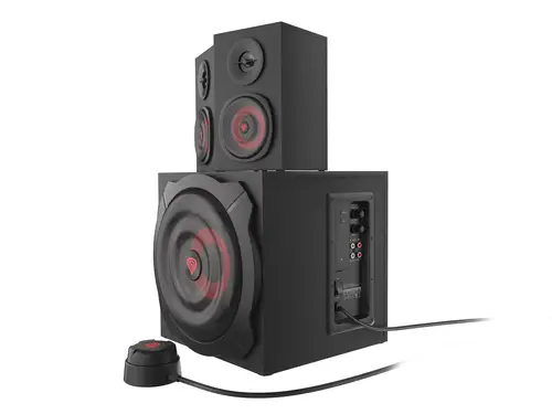 Helium 610BT conjunto de altavoces 60 W PC/ordenador portátil Negro, Rojo 2.1 canales De 2 vías 30 W Bluetooth - Imagen 3