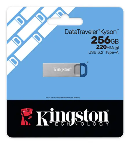 DataTraveler 256GB ® Kyson, USB 3.2 Gen 1 metálico, 220 MB/s - Imagen 6
