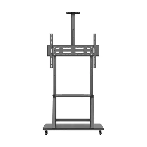 Soporte de Suelo ECO con Rueda, Bandeja para DVD y Soporte de Cámara para Monitor/TV 150Kg de 37-100, Negro - Imagen 4