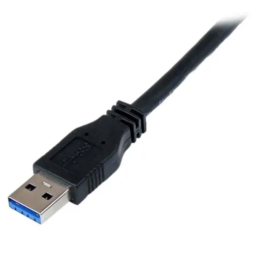 Cable Certificado 1m USB 3.0 Super Speed SS Micro USB B Macho a USB A Macho Adaptador - Negro - Imagen 2