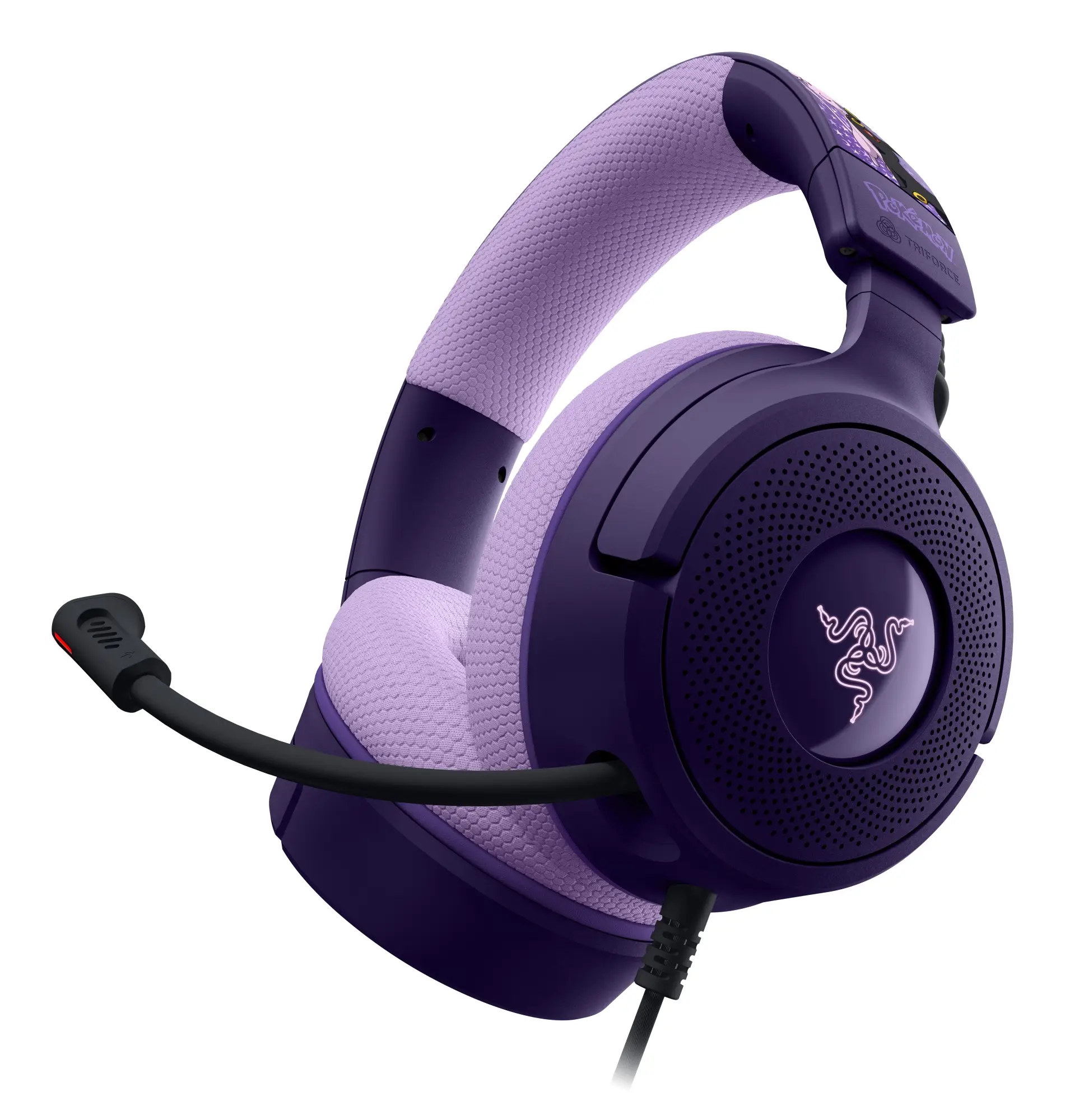 Kraken V4 X  Espeon & Umbreon Edition Auriculares Alámbrico Diadema Juego USB Type-C / USB Type-A Púrpura, Negro