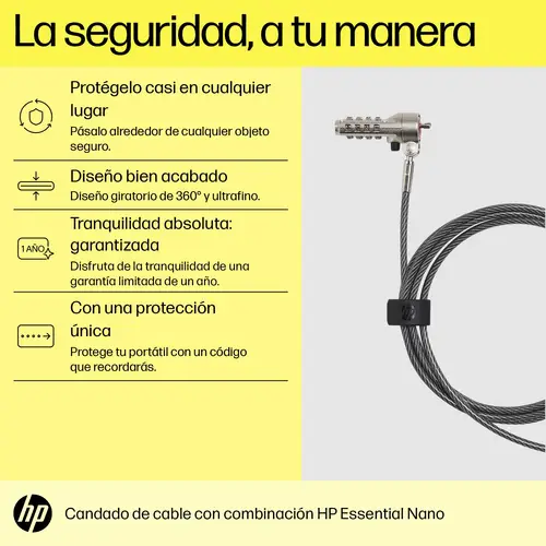 Bloqueo de cable esencial con combinación Nano - Imagen 4