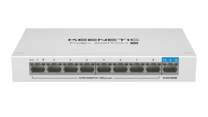 PoE+ Switch 9 Switch Gigabit de 9 puertos con 8 puertos PoE+ y asignación de energía de 120 W