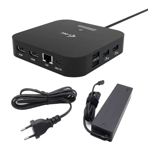 USB-C Dual HDMI Docking Station with Power Delivery 100 W + Universal Charger 100W - Imagen 1