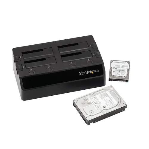 Base de Acoplamiento USB 3.0 de 4 Bahías SATA - Docking Station USB de Discos Duros o SSD SATA III de 2,5/3,5" - de Intercambio en Caliente - Carga Superior - Imagen 4