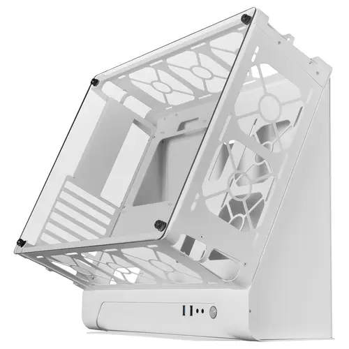 MCB, Caja PC Gaming ATX XL, Edición Custom Premium, Estructura Modular Doble Cámara, Blanco - Imagen 3