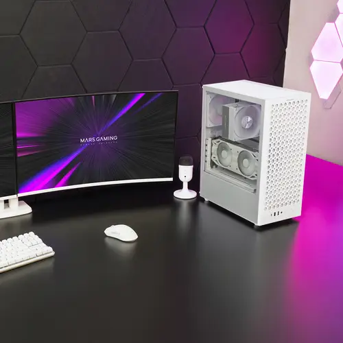MCT800W carcasa de ordenador Midi Tower Blanco - Imagen 4