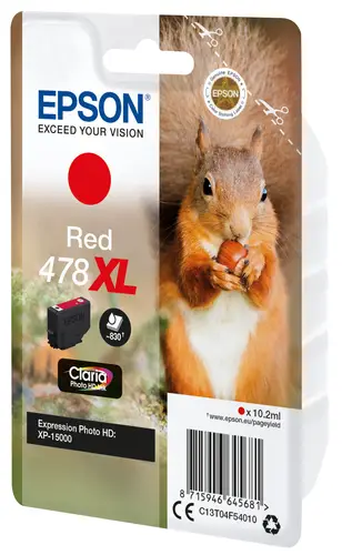 Squirrel Singlepack Red 478XL Claria Photo HD Ink - Imagen 3