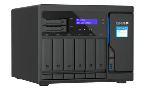TS-855X SAN Torre Intel Atom® C5125 8 GB DDR4 0 TB QNAP QTS Negro - Imagen 3
