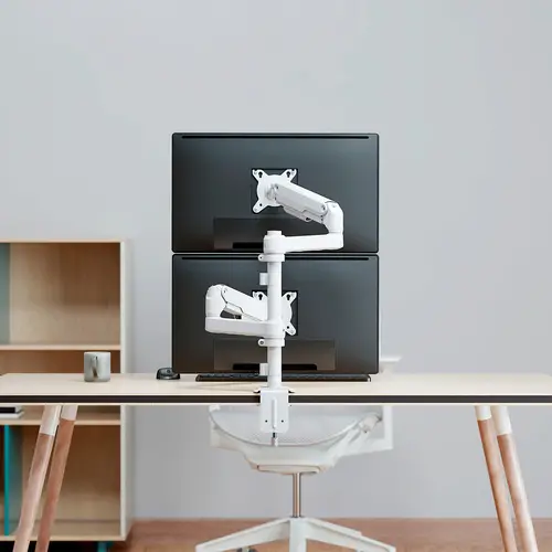 Soporte de Mesa Eco Contrapeso Giratorio e Inclinable para Monitor/TV 9kg (3 PIVOTES, 2 BRAZOS) de 17-32, Blanco - Imagen 4