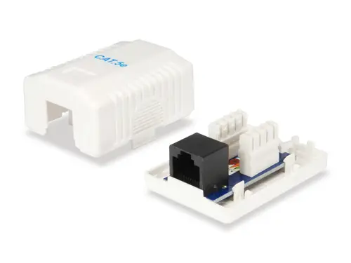 235113 caja de tomacorriente RJ-45 Blanco - Imagen 5