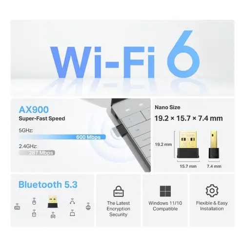 Archer TX10UB Nano Bluetooth 600 Mbit/s - Imagen 2