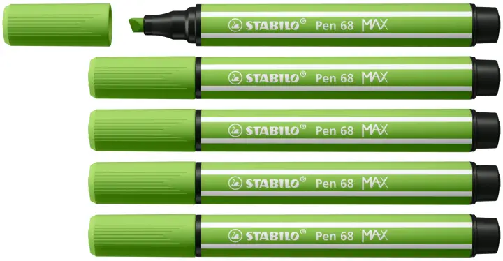 Pen 68 MAX rotulador Verde claro 5 pieza(s)