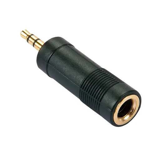 35621 cambiador de género para cable 3.5mm 6.3mm Negro - Imagen 1