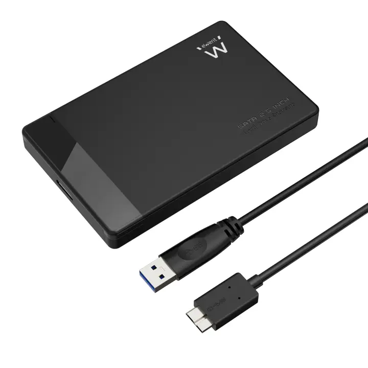EW7049 caja para disco duro externo Carcasa de disco duro/SSD Negro 2.5"